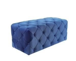 TABURET AVIVA VELVET ALBASTRU ,DESIGN EXCLUSIV SIGNAL