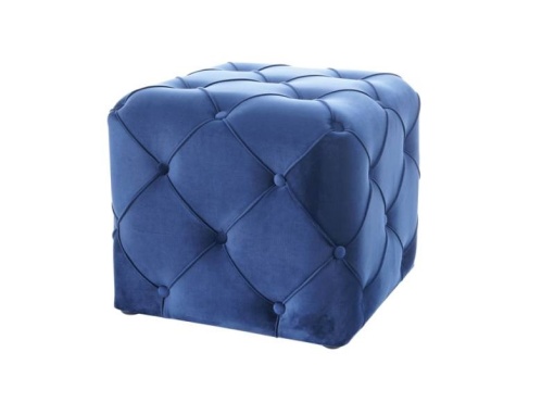 TABURET AVIVA K VELVET ALBASTRU,DESIGN EXCLUSIV SIGNAL
