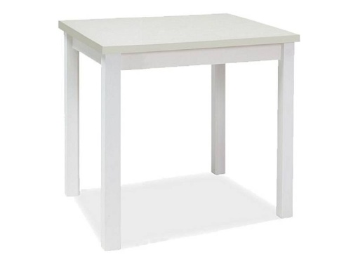 Masa dining ADAM,90X65, alb mat, stil clasic, Signal