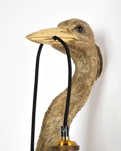 APLICA ANIMAL HERON, CONFECTIONATA DIN RASINA SI ALUMINIU, STIL MODERN - Img 3