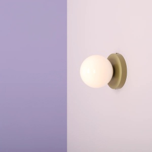 APLICA BALL II S, 15 CM, FISTIC, DIN STICLA SI METAL, STIL MODERN