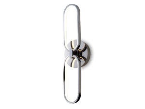 APLICA COLETTE, 50 CM, CROM/OPAL, DIN ALUMINIU SI SILICON, STIL MODERN - Img 2