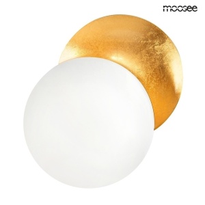 APLICA ECLISE ALB/AURIE, CONFECTIONATA DIN OTEL INOXIDABIL SI ALUMINIU, STIL MODERN
