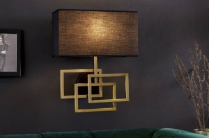 APLICA, LEONOR DIN TEXTIL SI METAL, NEGRU/AURIU, DESIGN DEOSEBIT