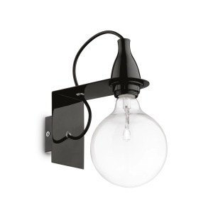 APLICA MINIMAL AP1, NEGRU, DIN METAL, STIL VINTAGE