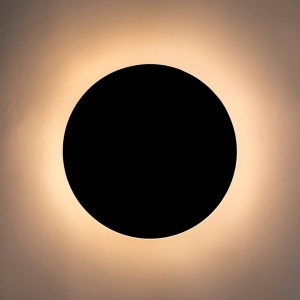 APLICA/PLAFONIERA SHADOW SUN, DIN METAL, NEGRU MAT, STIL MODERN