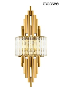 APLICA TOWERS GOLD, CONFECTIONATA DIN METAL SI CRISTAL, STIL MODERN