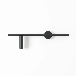 APLICA TREVO, 17 CM, NEAGRA, DIN METAL, STIL MODERN