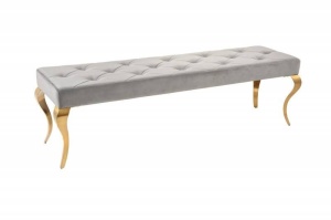 BANCA, BAROCK 170CM, GRI, CATIFEA SI METAL, MODEL DEOSEBIT - Img 5