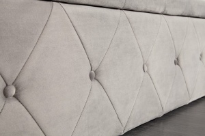 BANCHETA 140CM, EXTRAVAGANCIA ARGINTIE, COD 39768, STIL MODERN CU TAPITERIE DIN CATIFEA - Img 5