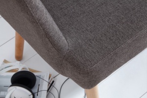 BANCUTA DIN LEMN MASIV GRI INCHIS/NATURAL SCANINAVIA 37926 - DESIGN SCANDINAV - Img 3