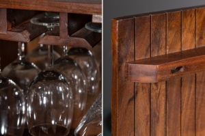 BUFET DE BAR/LIVING, MYSTIC 75CM, LEMN SALCAM COD 39951 STIL RETRO - Img 4