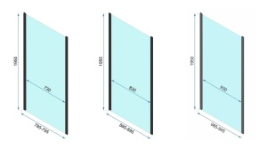CABINA DE DUS REA RAPID SWING, 90x100CM, CROM, DIN STICLA, CALITATE SUPERIOARA - Img 5