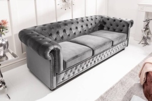 CANAPEA CHESTERFIELD, 205CM, COD 40482, CATIFEA, DESIGN CLASIC - Img 2