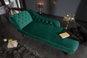 CANAPEA DE COLT/DIVAN CHESTERFIELD 170CM, VERDE SMARALD, ARTIM GROUP SELECTION - Img 3