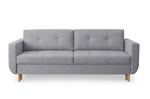 CANAPEA EXTENSIBILA ALVA GRI DESCHIS TAPITERIE DIN STOFA STIL SCANDINAV