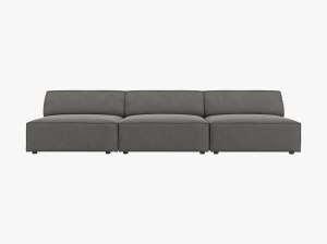 CANAPEA JODIE, 3 LOCURI, 240 CM, DIVERSE CULORI SI MATERIALE, DESIGN DEOSEBIT - Img 2