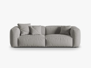 CANAPEA MARTINA, 3 LOCURI, 240 CM, DIVERSE CULORI SI MATERIALE, DESIGN DEOSEBIT - Img 2