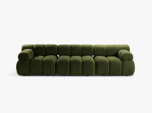 CANAPEA MODULARA BELLIS, 3 LOCURI, 282 CM, TAPITERIE BOUCLE, DIVERSE CULORI, DESIGN DEOSEBIT - Img 6