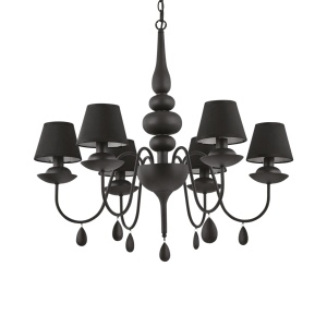 CANDELABRU BLANCHE SP6, NEGRU, DIN METAL, STIL CLASIC