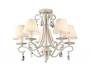 CANDELABRU BRIONIA ARM172-05-G, DIN METAL SI ORGANZA, STIL MODERN, MAYTONI