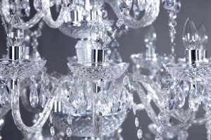CANDELABRU TRANSPARENT KARAT 1714, CU 30 DE BRATE DESIGN CLASIC - Img 5