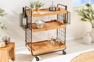 CARUCIOR SERVIRE, RAFTURI LEMN SI METAL VINTAGE, ARTIM GROUP SELECTION