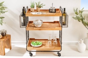 CARUCIOR SERVIRE, RAFTURI LEMN SI METAL VINTAGE, ARTIM GROUP SELECTION - Img 2