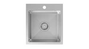 CHIUVETA BUCATARIE REA LUKE 90, CU BATERIE, NICHEL PERIAT, DIN INOX, CALITATE SUPERIOARA - Img 2