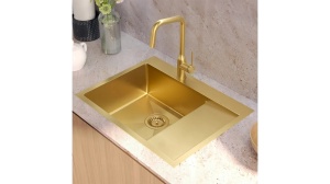 CHIUVETA BUCATARIE REA RUSSEL 116, AURIU, DIN INOX, CALITATE SUPERIOARA - Img 3