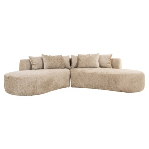 COLTAR CASSIE CU 4 LOCURI, FUSION 109 DESERT, S5175, CONFECTIONAT DIN LEMN, POLIURETAN, METAL, SPUMA SI 100% POLIESTER, RICHMOND INTERIOR - Img 2
