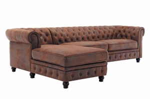 COLTAR, CHESTERFIELD, MARO ANTIC, DIN MICROFIBRA, COD 40610, DESIGN CLASIC - Img 7