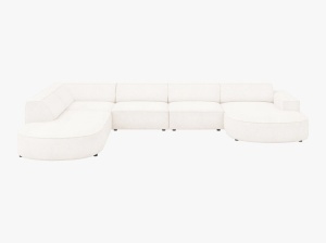 COLTAR JODIE, STANGA, 7 LOCURI, 364 CM, DIVERSE CULORI SI MATERIALE, DESIGN DEOSEBIT - Img 16