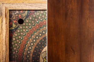 COMODA 160CM, DIN LEMN MASIV DE MANGO, MANDALA COD 39039, DESIGN RETRO - Img 3