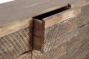 COMODA/BUFET 140CM, DIN LEMN DE ACACIA, STIL VINTAGE GINER Y COLOMER - Img 5