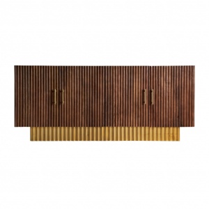 COMODA ETTING REF. 29892, DIN LEMN MASIV DE MANGO SI METAL, STIL VINTAGE, VIC