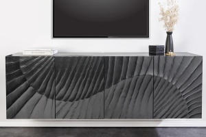 COMODA SUSPENDATA, SCORPION, 180CM, SCULPTURI 3D, LEMN DE MANGO, NEGRU, ARTIM GROUP SELECTION