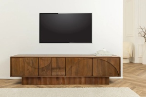 COMODA TV 200CM, ART DECO, 3D, DIN LEMN MASIV DE MANGO, ARTIM GROUP SELECTION