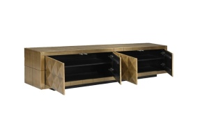 COMODA TV COLLADA, 220 CM, AURIU MAT, DIN MDF SI METAL, RICHMOND INTERIORS - Img 3
