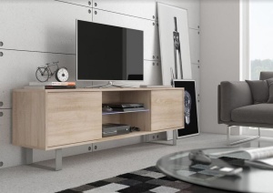 COMODA TV STEJAR CU LED SI TELECOMANDA KING 2 - DESIGN MODERN