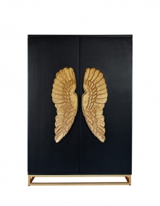 DULAP/BUFET ANGEL 140CM, DIN LEMN MASIV DE MANGO SI METAL, COD 41107, CU ORNAMENTE DEOSEBITE