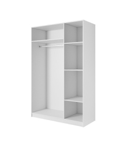 DULAP DORMITOR ADA 3D 138 ALB DESIGN MODERN LSK - Img 2