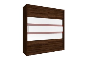 DULAP DORMITOR WIKI VI 180 STEJAR SONOMA CIOCOLATIU DESIGN MODERN PSK