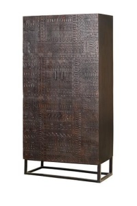 DULAP HIEROGLYPH 6872, MARO, LEMN DE MANGO SI METAL, STIL INDUSTRIAL G&C - Img 2