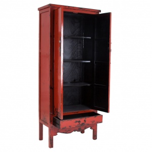 DULAP NALBARI REF. 22392, DIN LEMN MASIV DE PIN RECICLAT SI METAL, STIL VINTAGE, VIC - Img 2