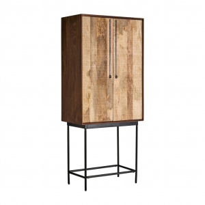 DULAP TRAP REF. 29670, DIN LEMN MASIV DE MANGO SI METAL, STIL VINTAGE, VIC - Img 2