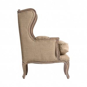 FOTOLIU CONFORTABIL JOUY REF. 25441, DIN LEMN MASIV, LANA SI BUMBAC, STIL CLASIC, VIC - Img 3