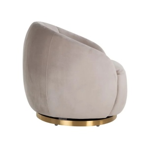 FOTOLIU ROTATIV JAGO, S4530, QUARTZ KAKI 903, CONFECTIONAT DIN METAL, SPUMA, LEMN SI 100% POLIESTER TEDDY, STIL MODERN - Img 2
