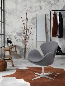 FOTOLIU SWAN WOOL PREMIUM, GRI/CROM, TAPITERIE DIN CASMIR, STIL MODERN B2