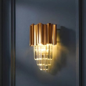 Lampă de cristal de perete aurie 312357 - Img 4
